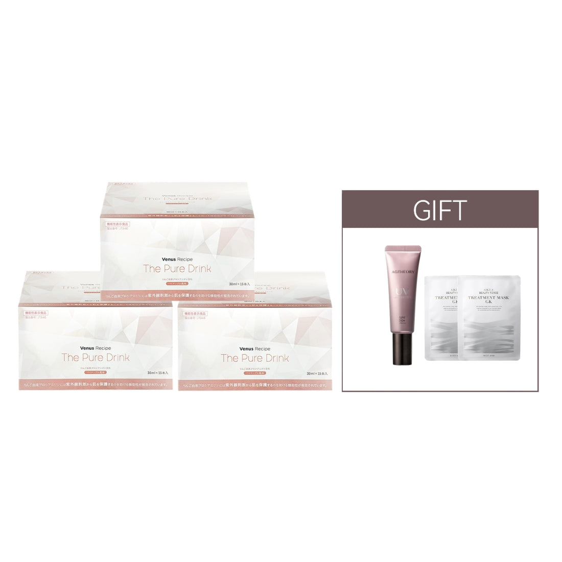 Venus Recipe The White Drink (30mL x 15 bottles)*3boxes