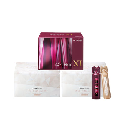 第十一代 AGXI 抗糖飲*1盒 +光感白肌飲*2盒